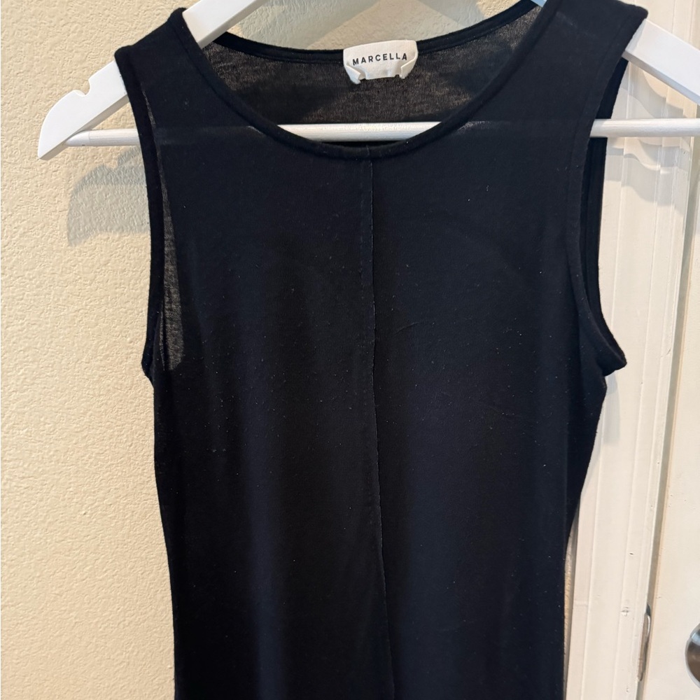 Marcella NYC  Eva Sheer Sleeveless top size XS
